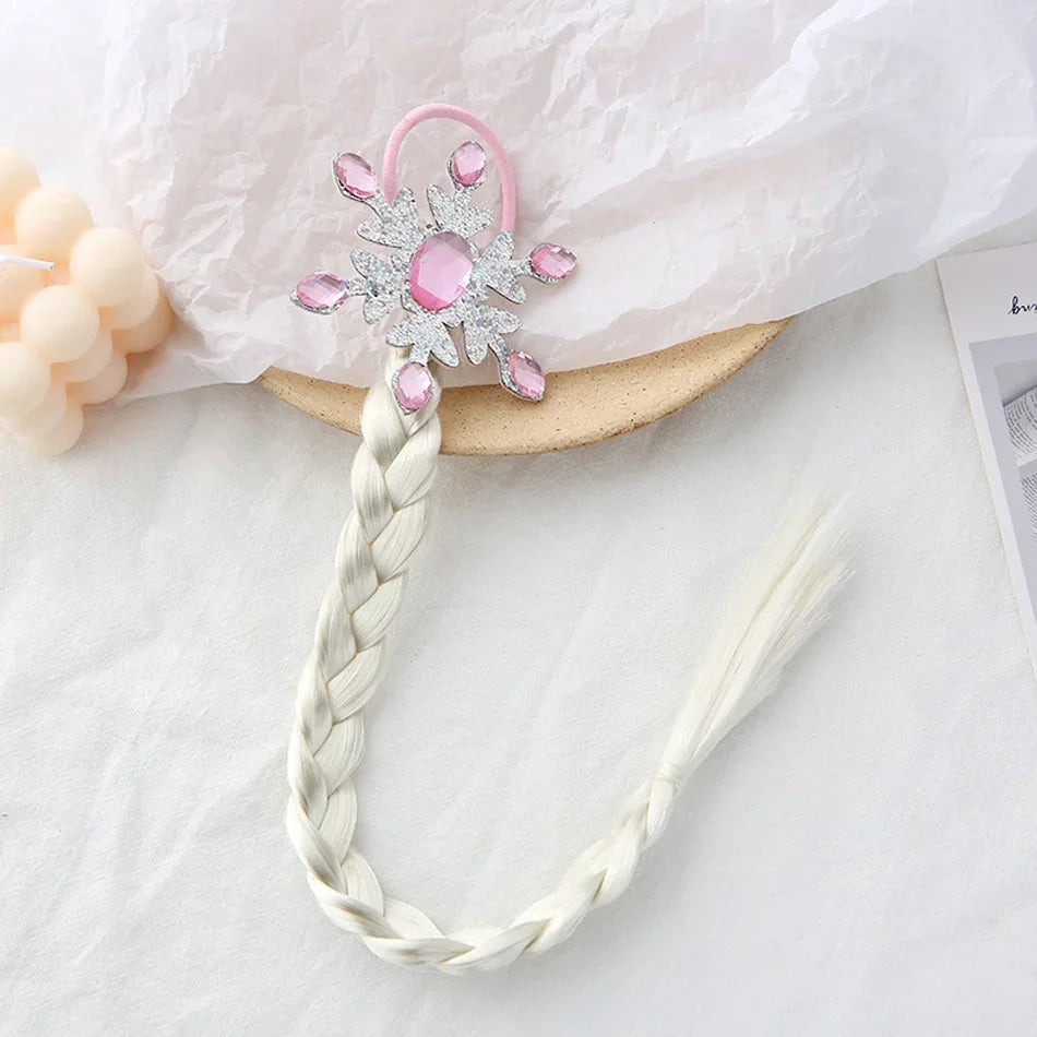 Princess Braid Unicorn Rainbow Braided Wigs for Dress up