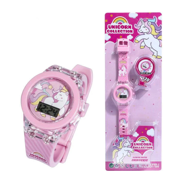 Flash Light Kids Watches