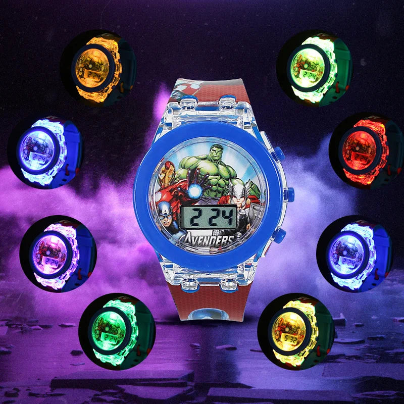 Flash Light Kids Watches