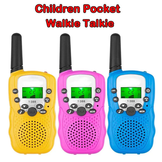 2Pcs/Set Mini Walkie Talkie Children Toy 3 Mile Range Two Way Receiver Electronic toy Radio.