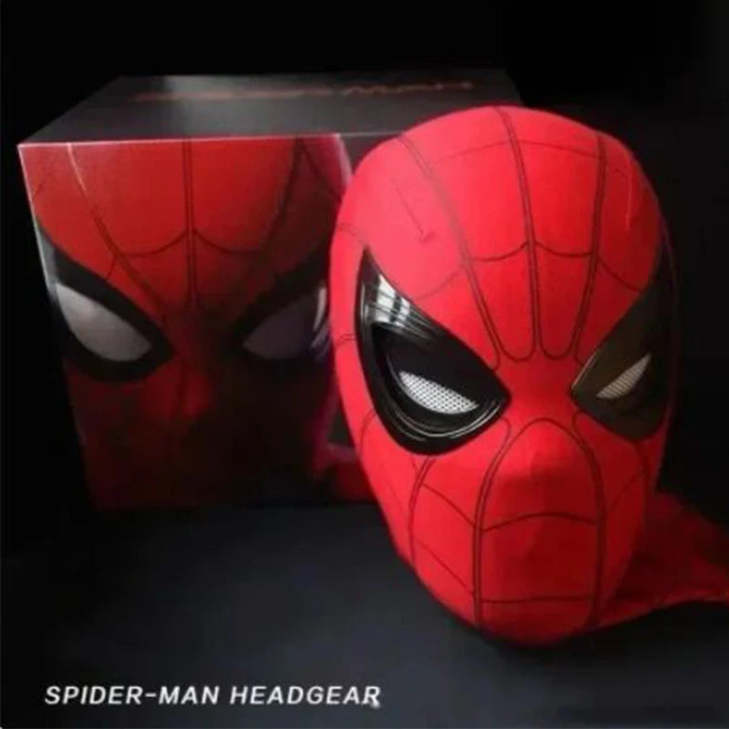 New Spiderman Mask with Moving Eyes Electronic Mask 1:1 Remote Control