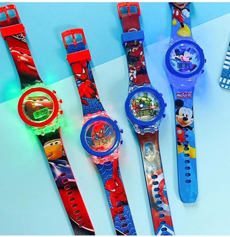 Flash Light Kids Watches