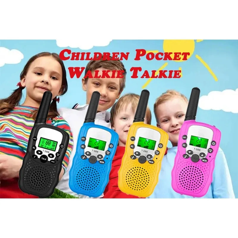 2Pcs/Set Mini Walkie Talkie Children Toy 3 Mile Range Two Way Receiver Electronic toy Radio.