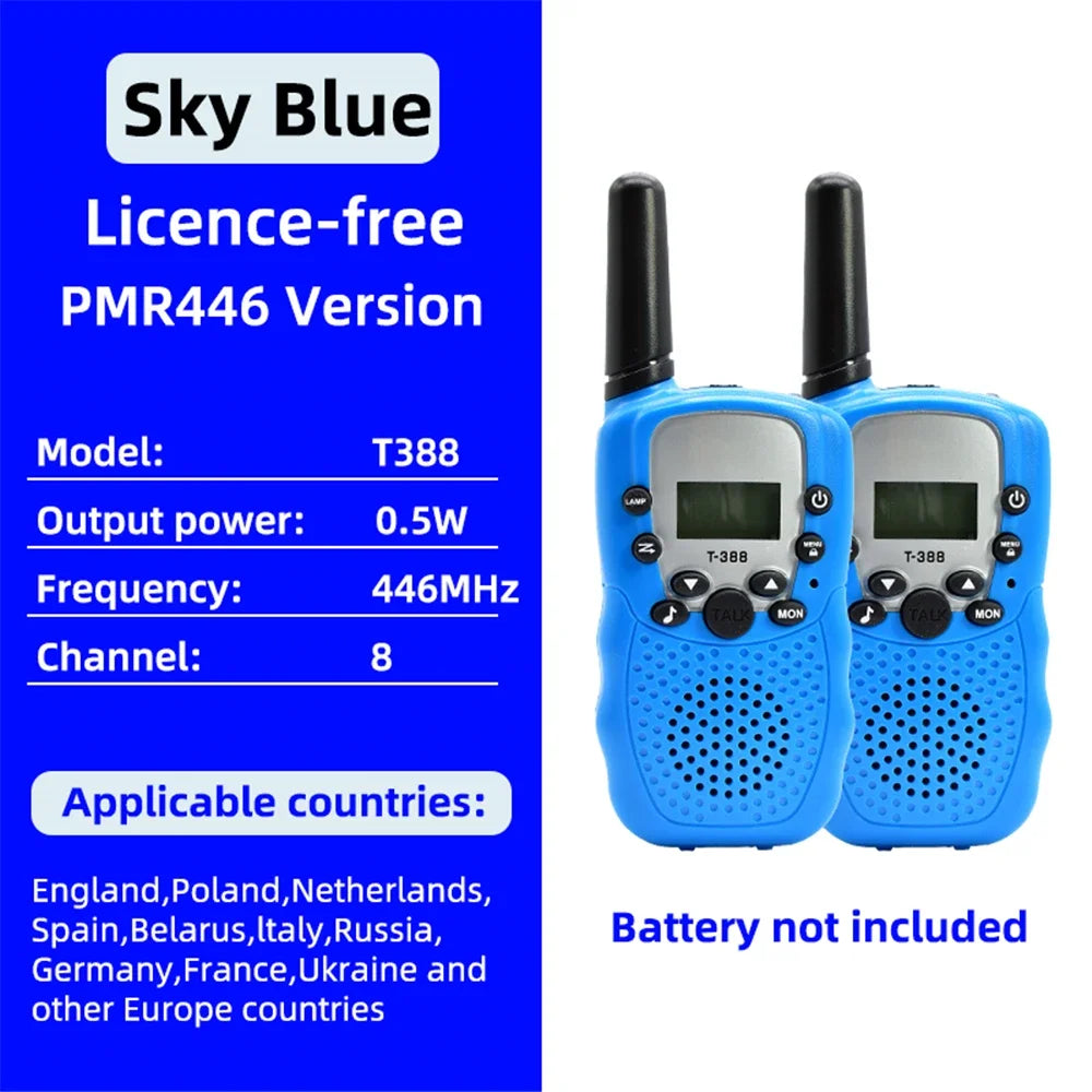 2Pcs/Set Mini Walkie Talkie Children Toy 3 Mile Range Two Way Receiver Electronic toy Radio.