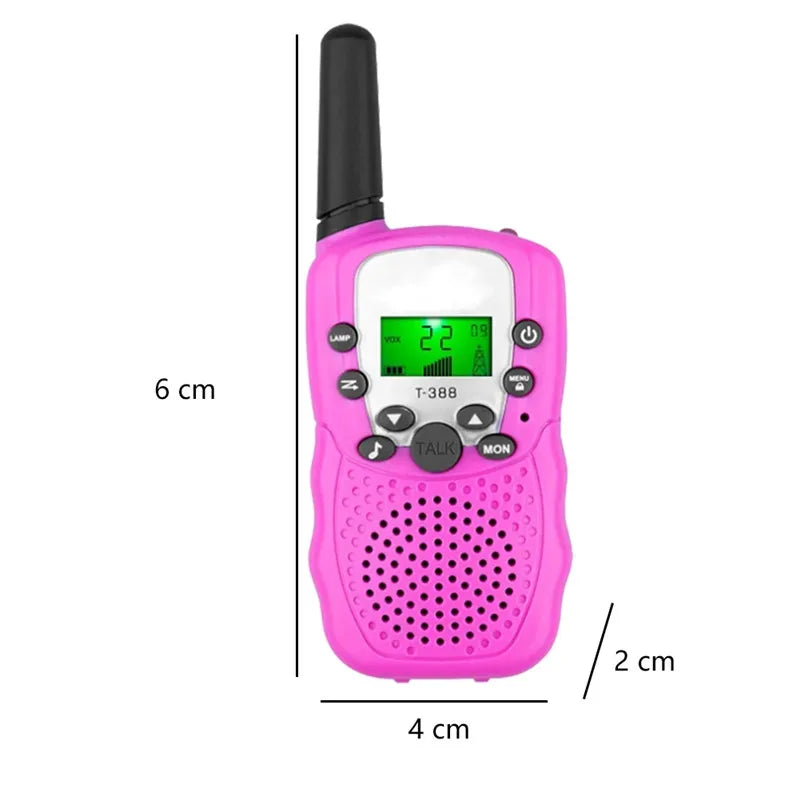 2Pcs/Set Mini Walkie Talkie Children Toy 3 Mile Range Two Way Receiver Electronic toy Radio.