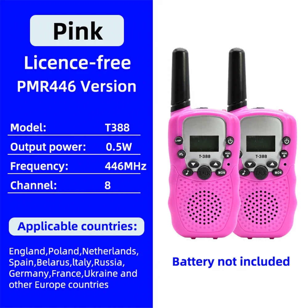 2Pcs/Set Mini Walkie Talkie Children Toy 3 Mile Range Two Way Receiver Electronic toy Radio.