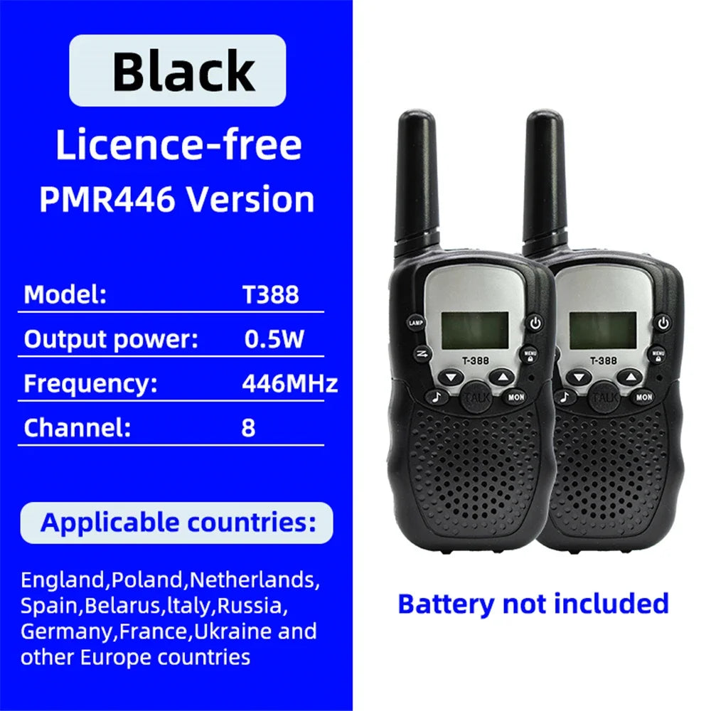 2Pcs/Set Mini Walkie Talkie Children Toy 3 Mile Range Two Way Receiver Electronic toy Radio.