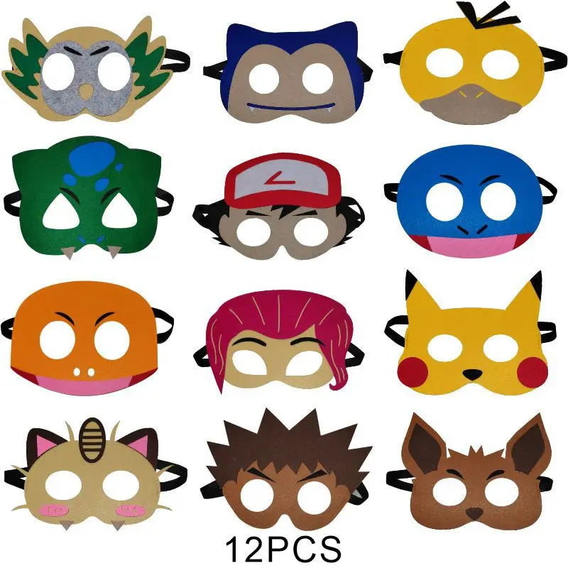 12 piece Pokemon Mask Anime