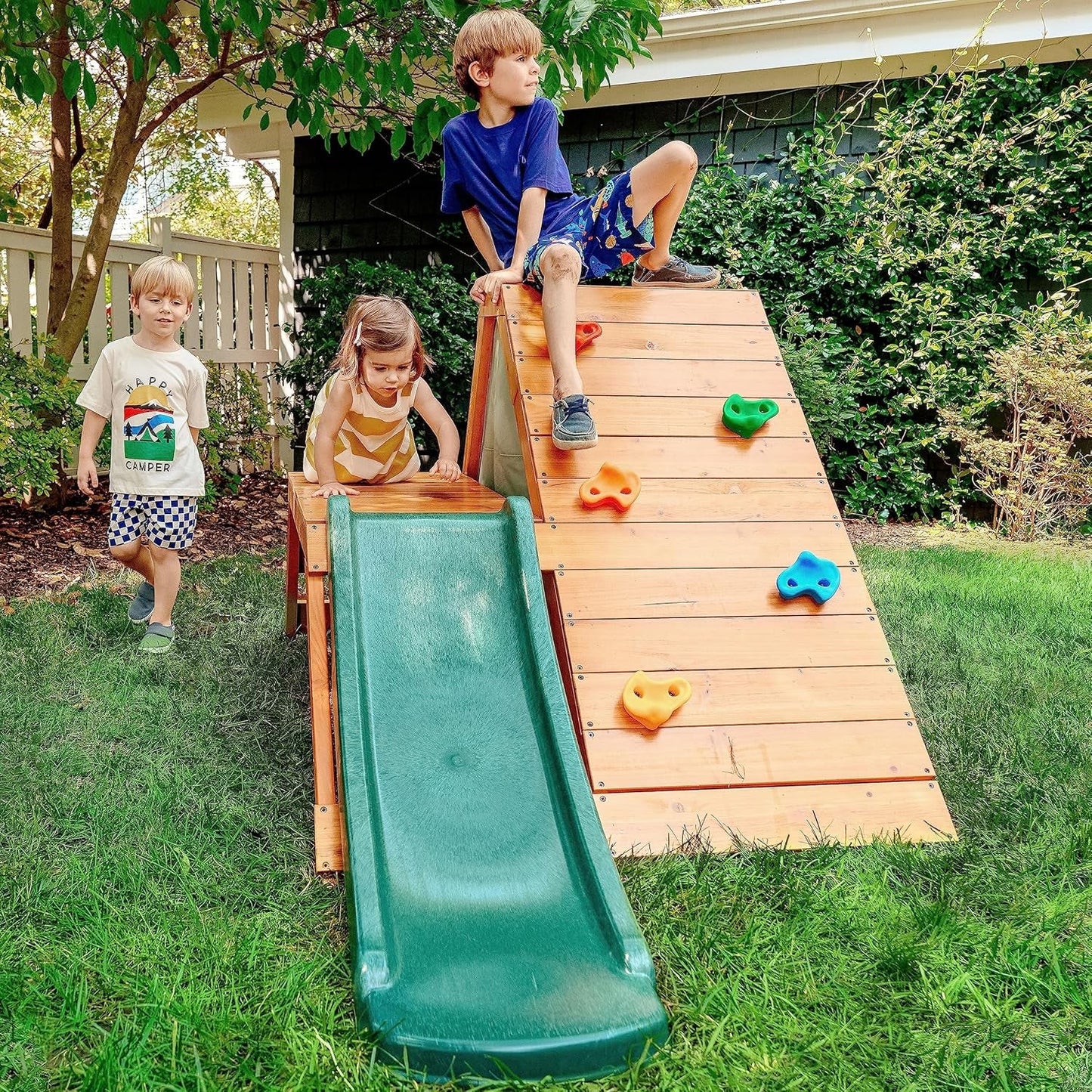 Outdoor and Indoor Playground 5 in 1 Backyard Playset