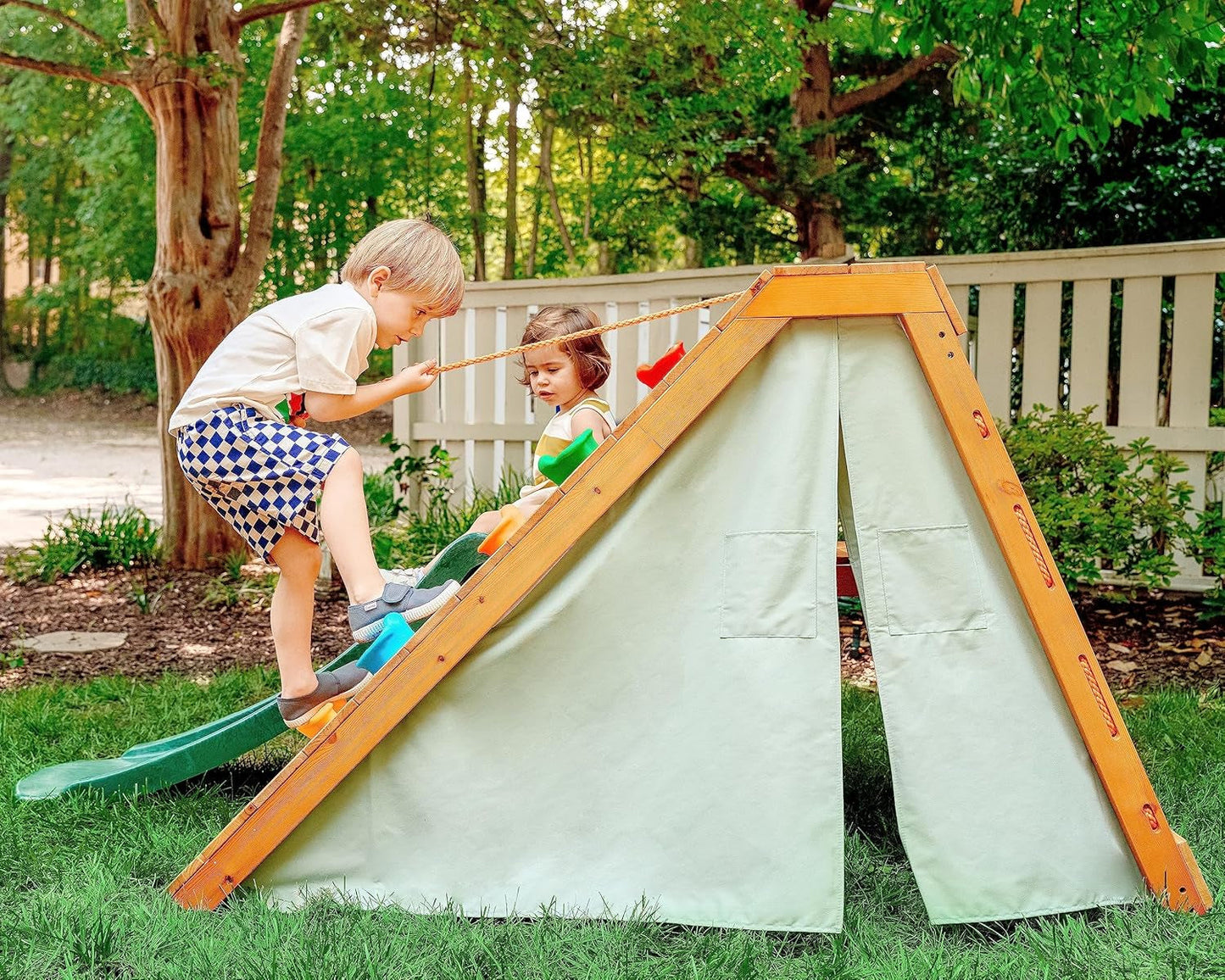 Outdoor and Indoor Playground 5 in 1 Backyard Playset